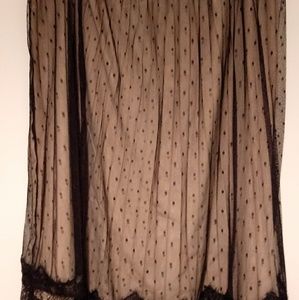 Pretty black lace Worthington skirt size 16